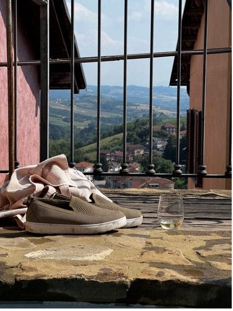 Shoes with a view