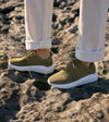 Kastel-Shoes-Lofoten-green-suede-leather-Vannavstotende-Sneakers-med-Klassisk-Design